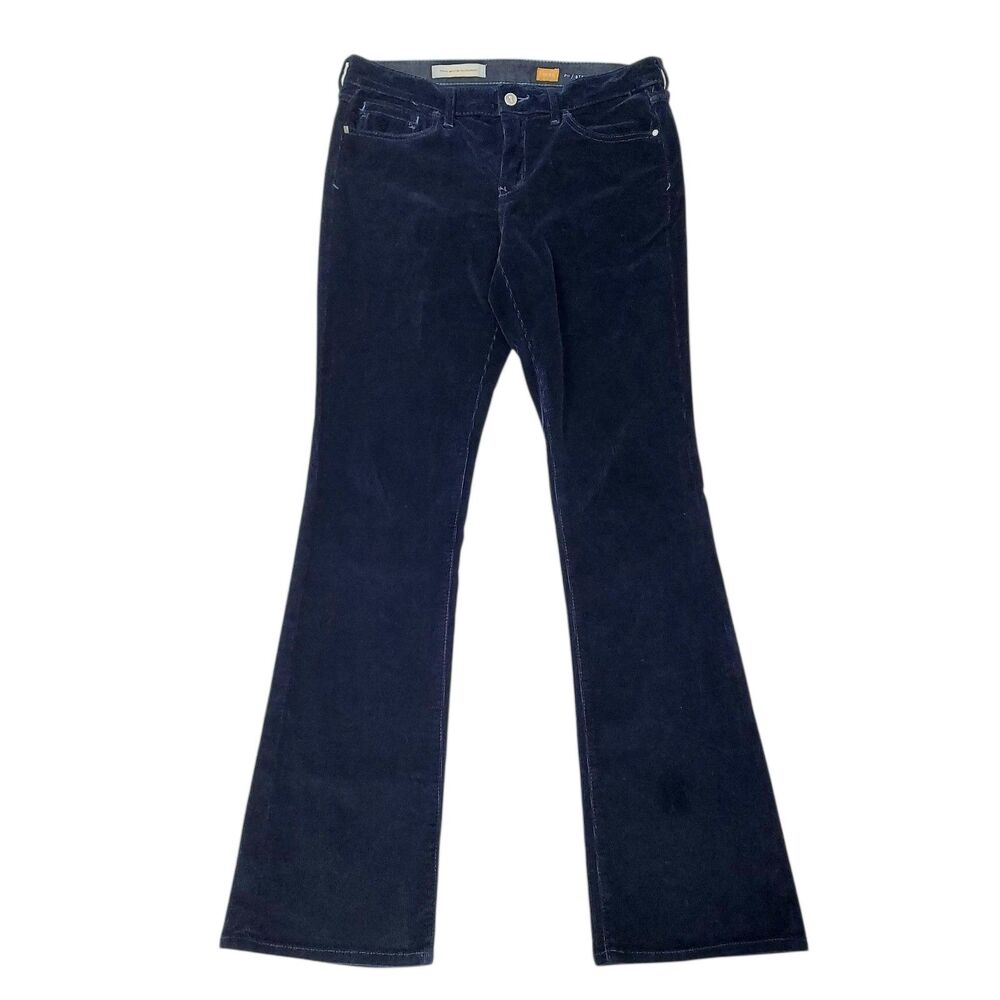 Anthropologie Pilcro Corduroy Pants Womens 30x33 Navy Bootcut Fit Stet Stretch